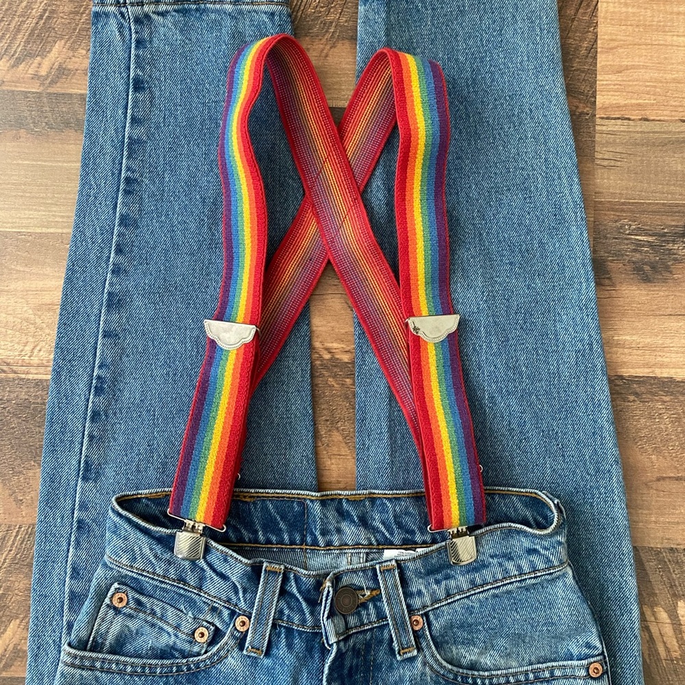Vintage Rainbow Suspenders